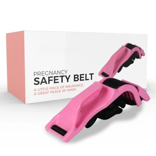 Hvshq Mimibelt Car Seat Belt Cover for Pregnancy Universal Seatbelt Shoulder Pad Set and Seat Cushion Interior Accessories for Improve Comfort (Pink)