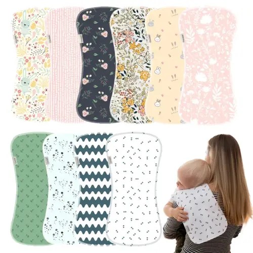 5-Pack Newborn Super Soft Burp Cloths - Absorbent and Breathable, - TikTok Shop