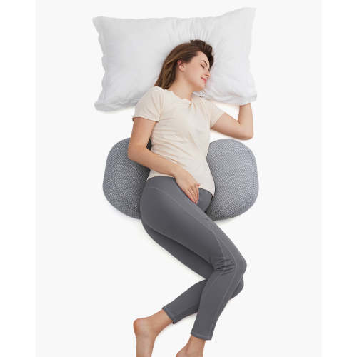 momcozy Pregnancy Wedge Pillows with Cooling Cover - Pregnancy Wedge Pillows with Cooling Cover