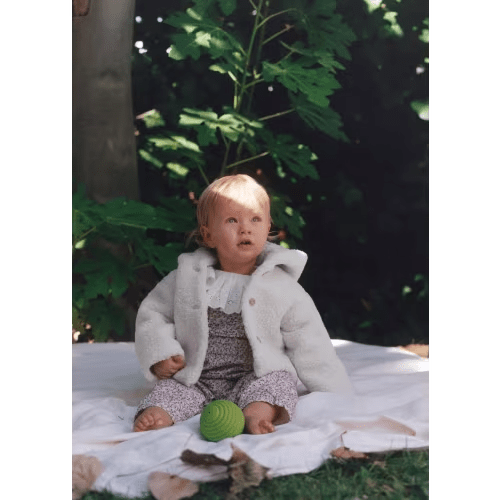 Shearling-effect hooded coat - Kids | MANGO USA