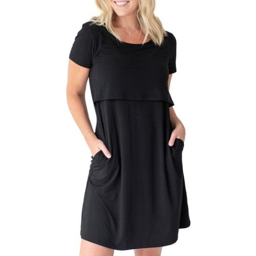 Eleanora Maternity/Nursing Lounge Dress, 1X