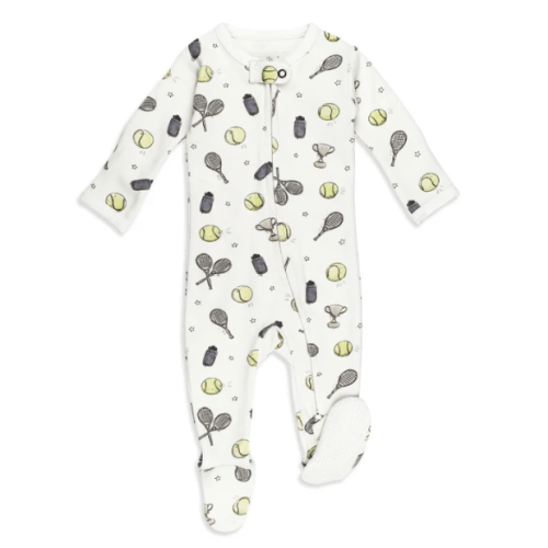 0-3 | Little Ace | Organic Zipper Footie