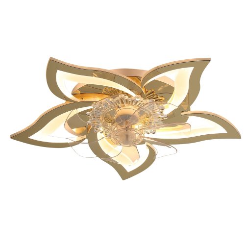 27 In Ceiling Fan with Lights, Remote Control 3 Color Temperatures, 6 Gear wind Speed Fan Light