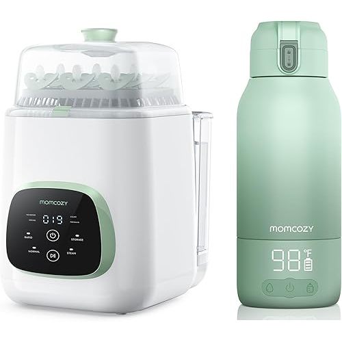 Momcozy KleanPal Pro Baby Bottle Washer & Momcozy Portable Milk Warmer for Travel