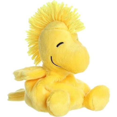 Aurora® Timeless Peanuts® Palm Pals™ Woodstock Stuffed Animal - Classic Characters - Lasting Memories - Yellow 5 Inches