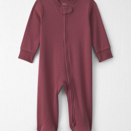 Baby Girl Organic Cotton Pointelle Sleeper | Carter’s Oshkosh Canada