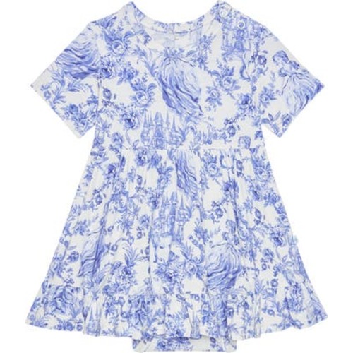 Short Sleeve Ruffled Skirted Bodysuit, 3-6M