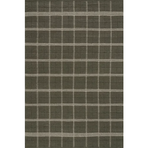 Downing Plaid Wool Rug by Nate Berkus | Green