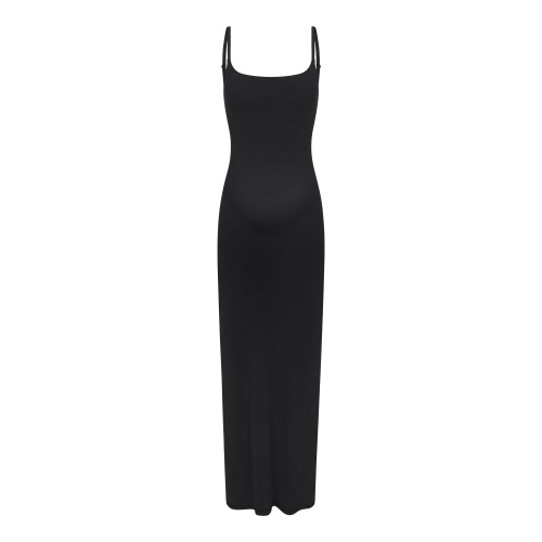 FITS EVERYBODY MATERNITY LONG SLIP DRESS | ONYX