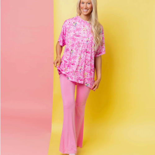 Barbie™ Star Power Women's Oversized T-Shirt & Bell Bottoms Set