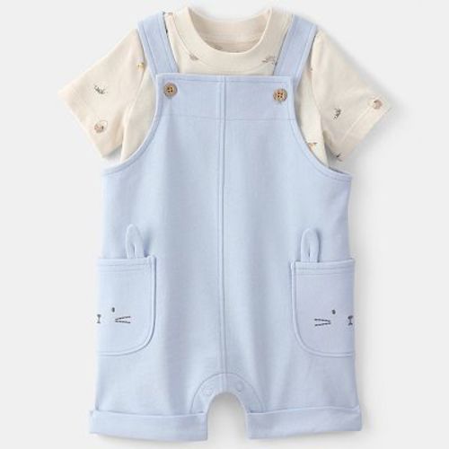 Baby Carter's 2-pc. Easter Bunny Shortall & Tee Set