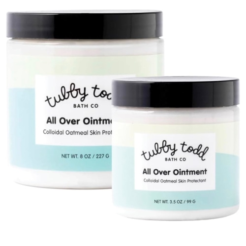 TUBBY TODD All Over Ointment - Baby Eczema Cream, Everyday Multi-Purpose Sensitive, Dry, Irritation Baby Skin Relief Cream, Steroid & Gluten Free, Fragrance Free, 3.5 oz & 8oz, 2 Pack