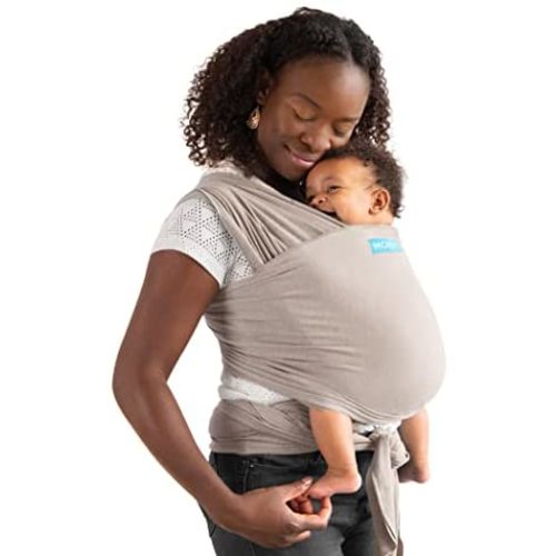 Moby Wrap Baby Carrier | Element | Baby Wrap Carrier for Newborns & Infants | #1 Baby Wrap | Baby Gift | Keeps Baby Safe & Secure | Adjustable for All Body Types | Perfect for Mom & Dad | Taupe