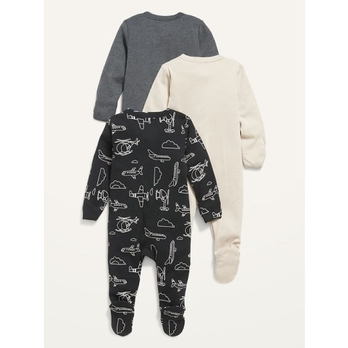 Sonora Succulent Unisex 1-Way Zip Sleep & Play One-Piece 3-Pack for Baby