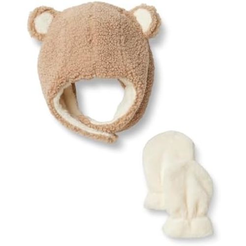 Amazon Essentials x Sofia Grainge Unisex Babies' Hat and Mittens Set