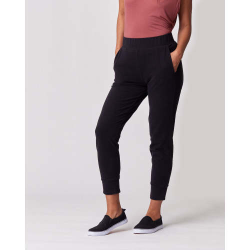 The Everywhere Maternity & Postpartum Dressy Joggers - Black