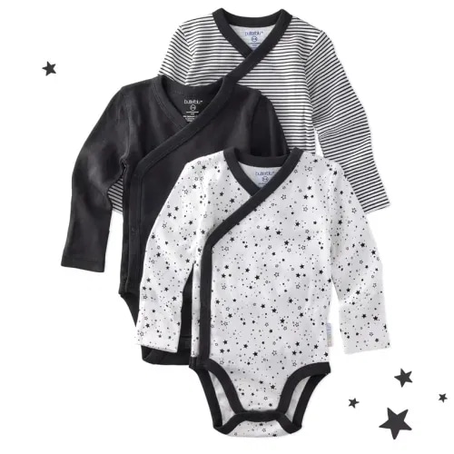 STERLING 3-Pack Side Snap Bodysuit