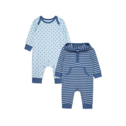 Baby Boys Geo Stripe 2 Pack Coveralls