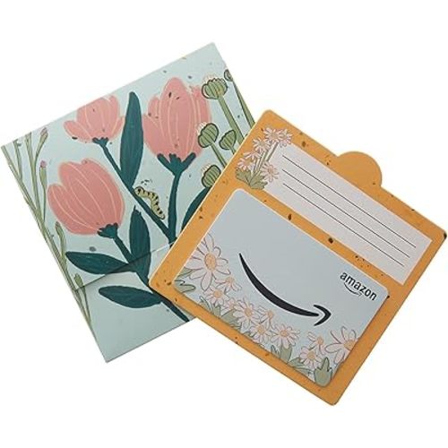 Amazon.ca Gift Card in a Flower Pot Reveal (Classic White Card Design)
