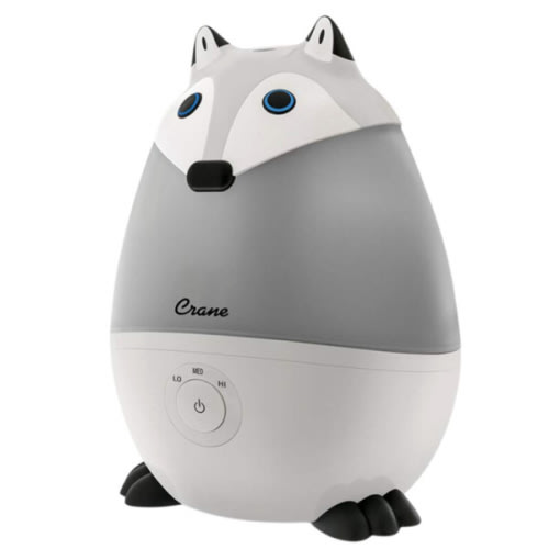 Crane Pediatric Cool Mist Humidifier with Vapor Tray and Diffuser, Raccoon | Canadian Tire