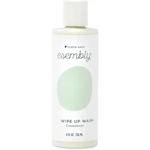 Esembly Wipe Up Wash Refill, Organic No-Rinse Foaming Wipes Solution, Natural Baby Wipe Solution for Reusable Wipes, Concentrate Refill Only, 8oz Bottle