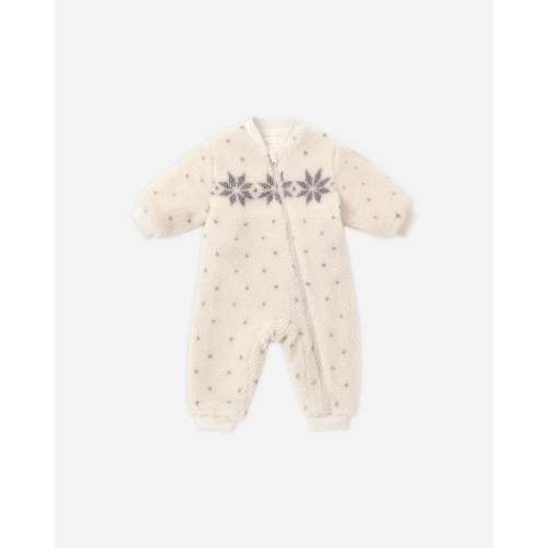 Shearling Baby Jumpsuit Natural Fair Isle – Rylee + Cru