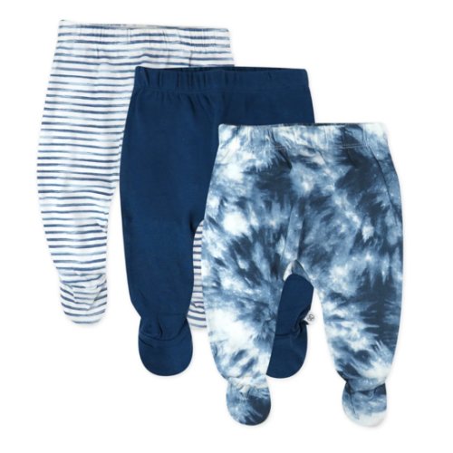 3-Pack Organic Cotton Footed Pants | Honest Baby Clothing
