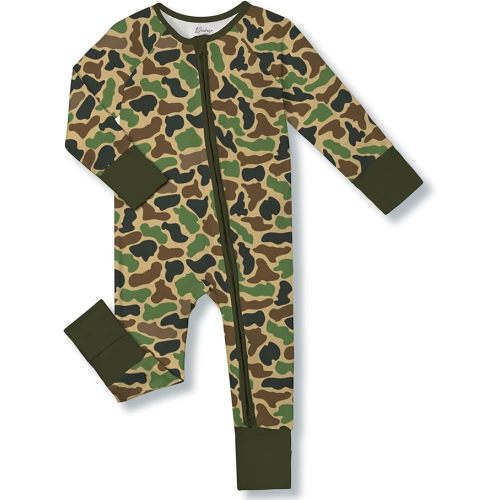 Pajamas for Baby Boys Footies, Viscose from Bamboo Baby Romper, Baby Sleepers, 2-Way Zippy PJs, YKK