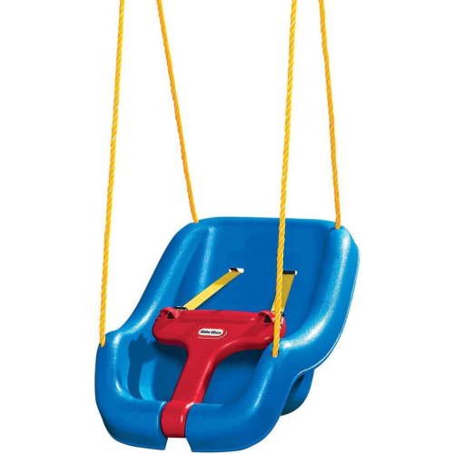 Little Tikes Baby & Toddler 2-in-1 Snug and Secure Outdoor Swing, Blue