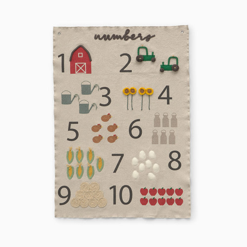Lorena Canals Farm Numbers Wall Hanger