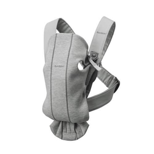 BabyBjörn Baby Carrier Mini, 3D Jersey, Light Grey