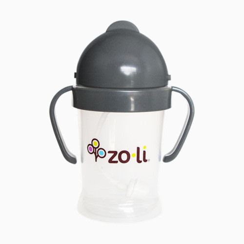 ZoLi BOT Weighted Straw Sippy Cup - Grey