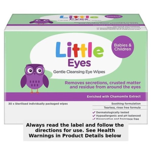 Little Eyes Gentle Cleansing Wipe 30 Wipes