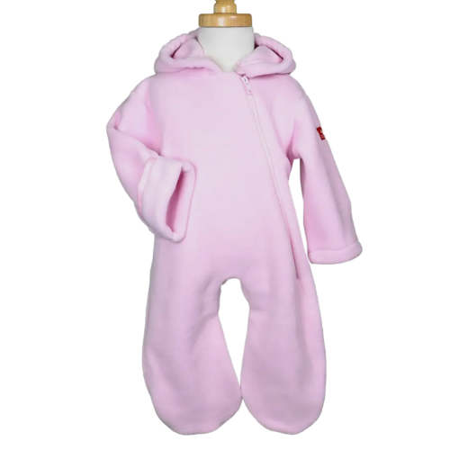 Girl Light Pink Fleece Baby Bunting by Widgeon – Madison-Drake Children's Boutique
