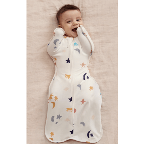 Swaddle Up™ 1.0 TOG Organic Cotton Buff Lunar
