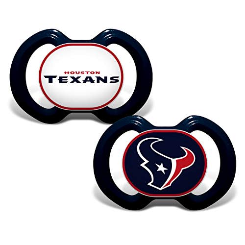 BabyFanatic Pacifier 2-Pack - NFL Houston Texans - Officially Licensed League Gear