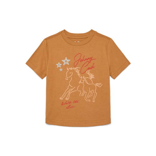 Johnny Cash Tour Toddler Graphic Tee with Short Sleeves, Sizes 12M-5T