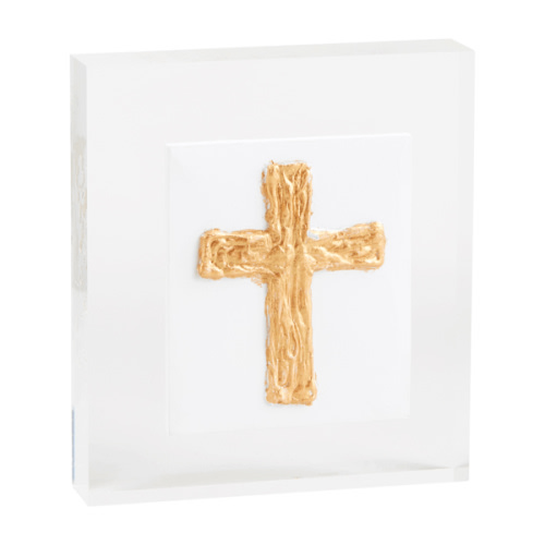 Small Acrylic Cross Plaque | Mud Pie