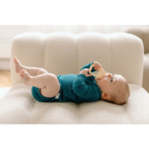 Waffle TENCEL™ Long Sleeve Bodysuit - Peacock