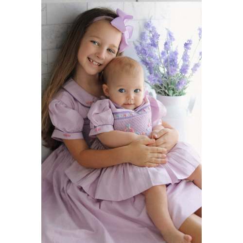 Evaliah Handsmocked Dress 6M