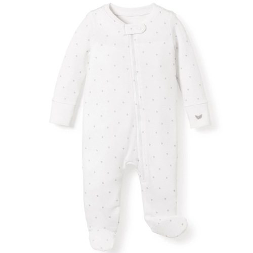 Baby's Pima Romper in Grey Stars