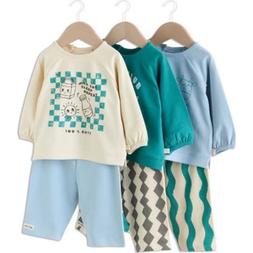 6-Pack Milk Club Assorted Sweatshirts & Leggings Set