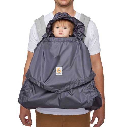 Ergobaby Rain and Wind Carrier Cover: Charcoal