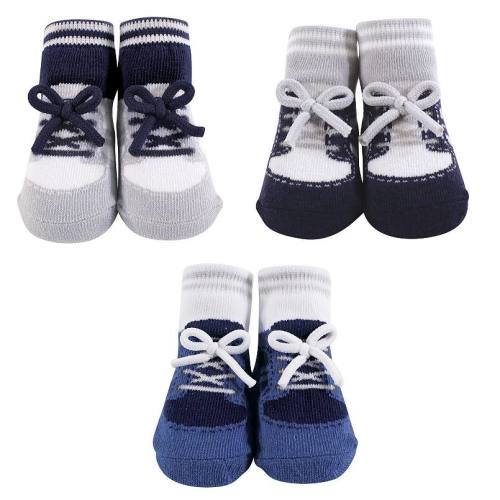 Infant Boy Socks Boxed Giftset, Blue Sneaker, One Size