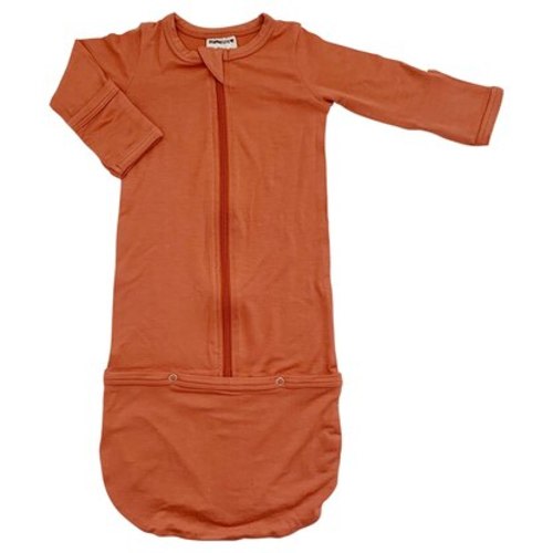 Convertible Zip Gown, Rust