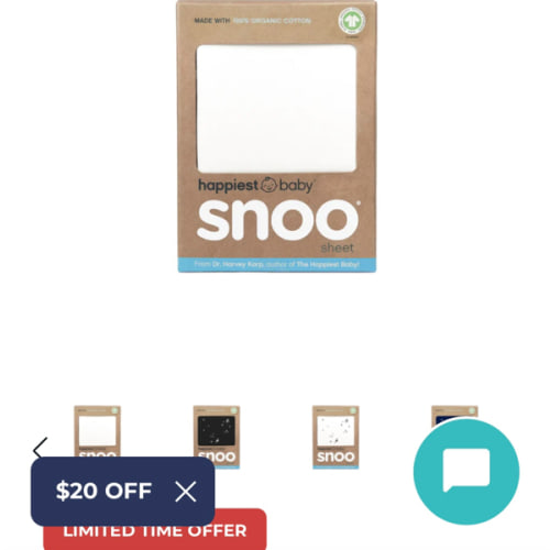 100% Organic Cotton Baby Bassinet Sheets for SNOO – Happiest Baby