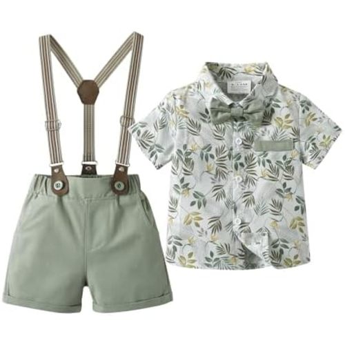 Boarnseorl Baby Boys Gentleman Outfits Shorts Sets Infant