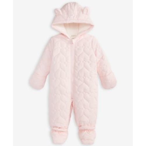 Baby Girls Bear Hooded Quilted Footed Snowsuit, Macy's Exclusive