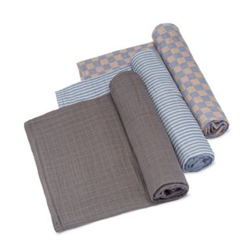 Parker Baby Co. 3 Pack Swaddle Blankets - Stormy