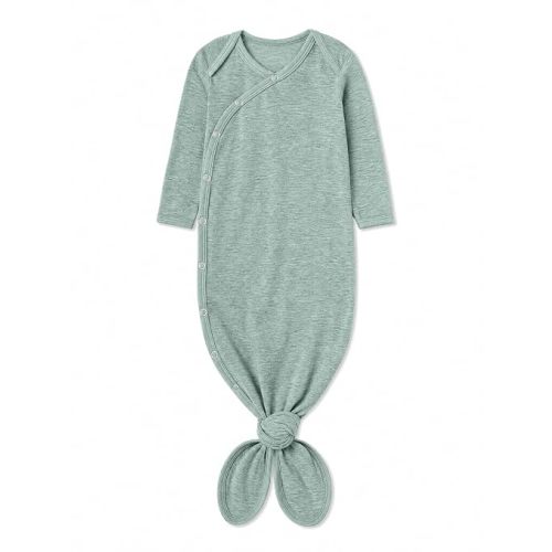 Copper Pearl Baby Gown - Knotted Newborn Sleepers for Baby Boy and Girl, Soft Stretchy Long Sleeve Infant Gowns with Bottom Tie and Hand Mittens, Perfect Hospital Coming Home Outfit (Emerson)